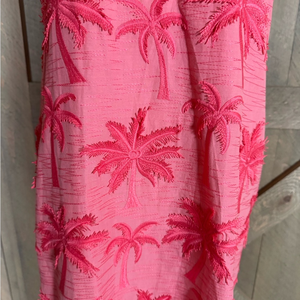Talbots embroidered palm tree shift dress Size 8 - Picture 5 of 12